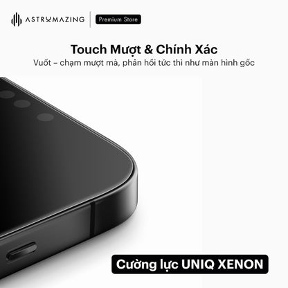 Cường lực iPhone 17 UNIQ Optix Xenon Nanoceram™ (ceramic glass)