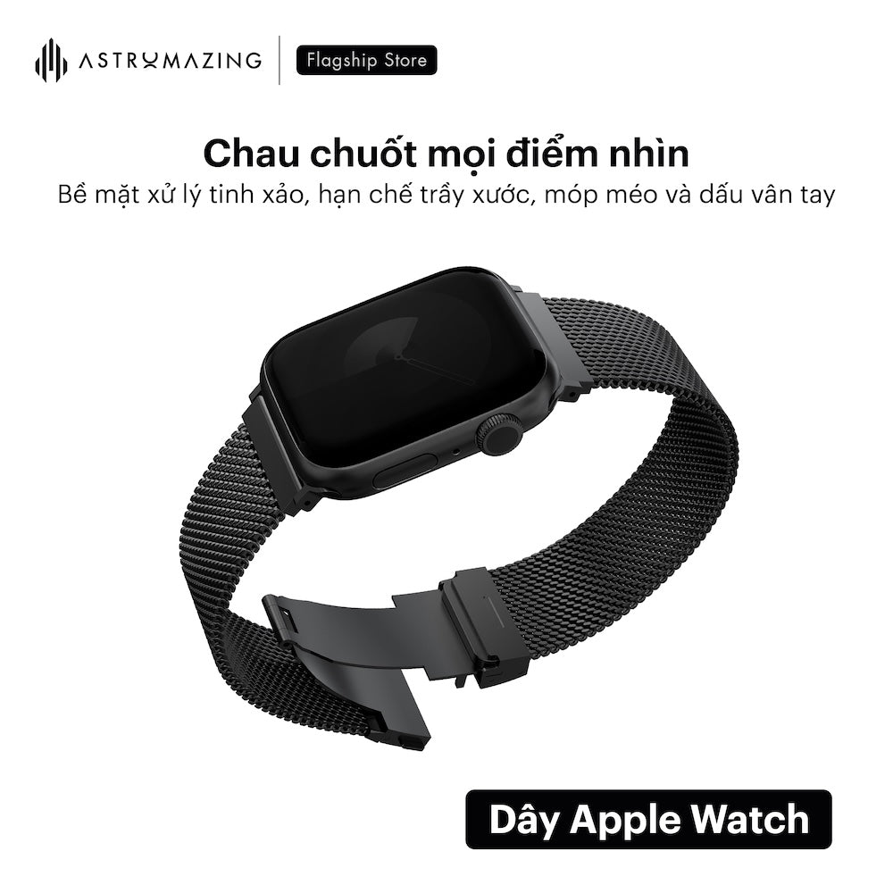 Dây đồng hồ Apple Watch UNIQ Dante Pro lưới thép Milanese