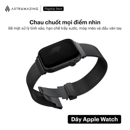 Dây đồng hồ Apple Watch UNIQ Dante Pro lưới thép Milanese
