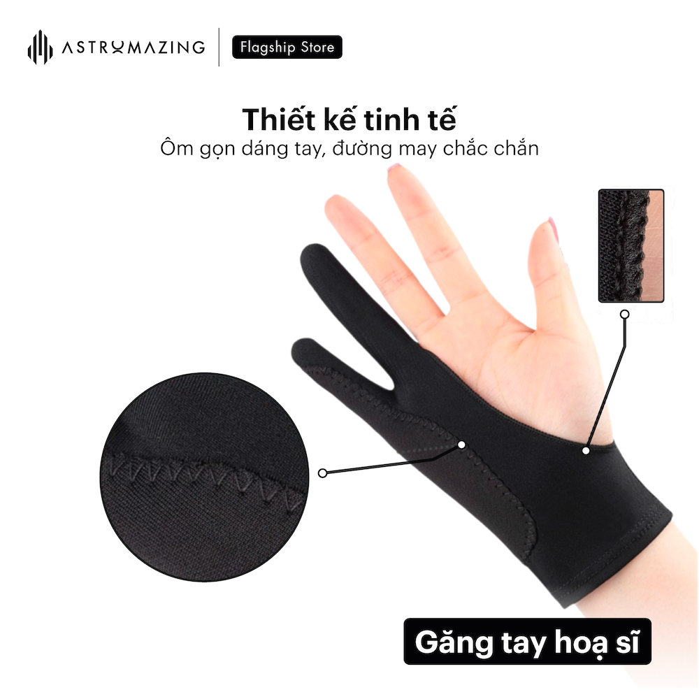Găng tay hoạ sĩ hỗ trợ vẽ trên iPad chống chạm nhầm