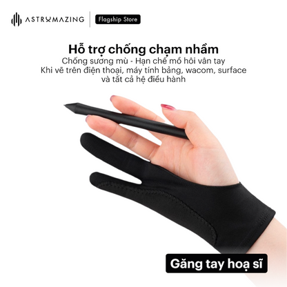 Găng tay hoạ sĩ hỗ trợ vẽ trên iPad chống chạm nhầm