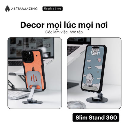 Giá đỡ điện thoại kim loại Slim Stand 360 dễ dàng gấp gọn