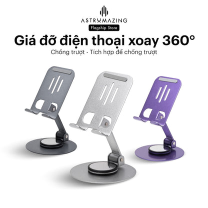 Giá đỡ điện thoại kim loại Slim Stand 360 dễ dàng gấp gọn