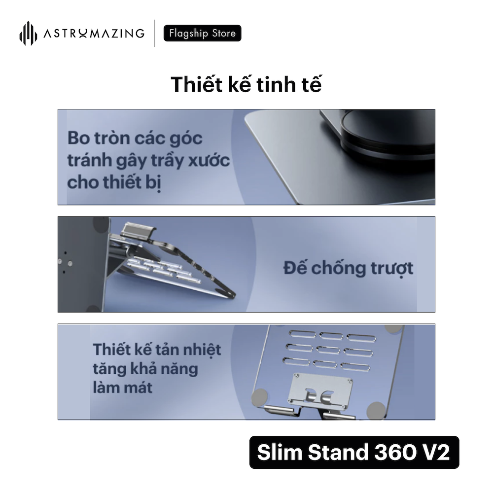 Giá đỡ iPad Metal Acrylic Stand V2 có thể gấp gọn