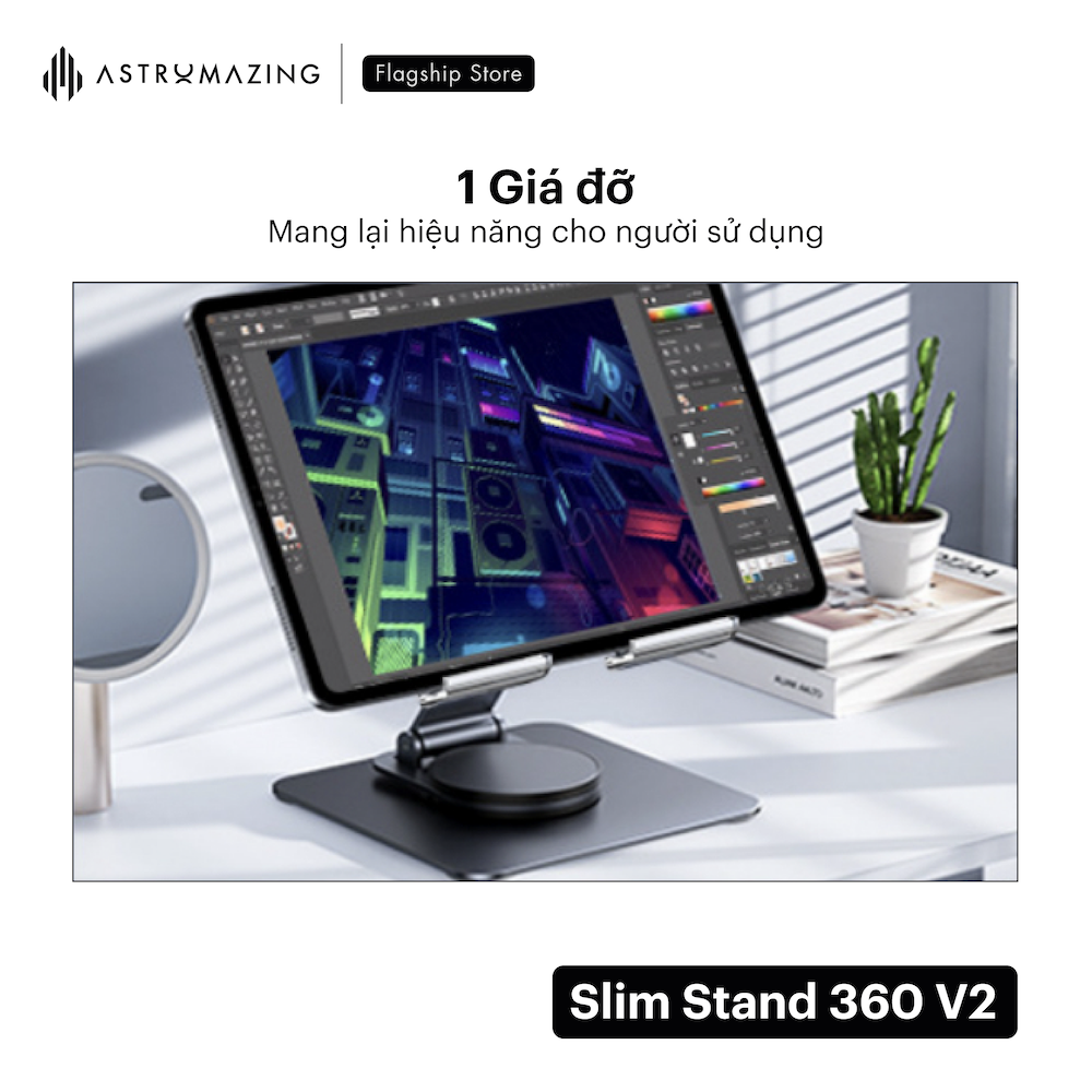Giá đỡ iPad Metal Acrylic Stand V2 có thể gấp gọn