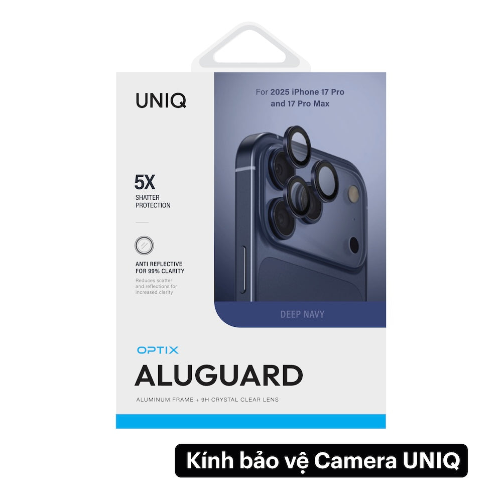 Cường lực bảo vệ camera UNIQ Optix ALUGUARD iPhone 17