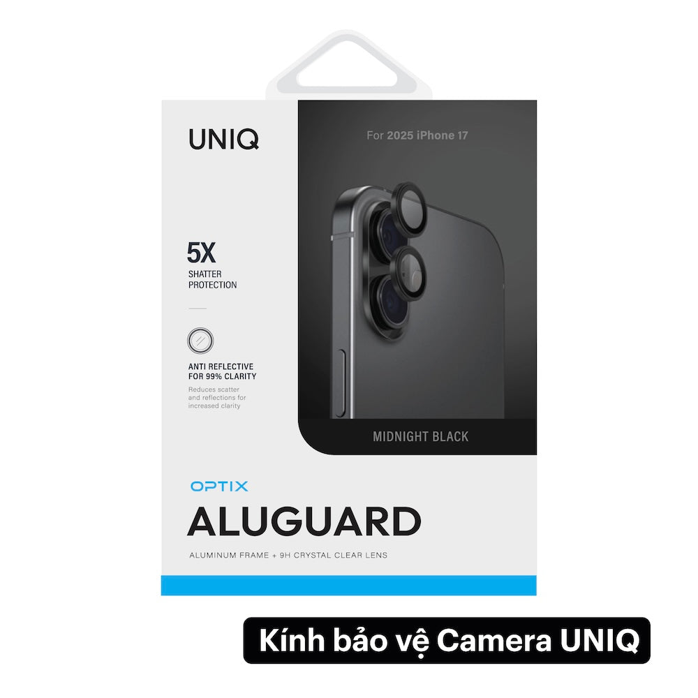Cường lực bảo vệ camera UNIQ Optix ALUGUARD iPhone 17