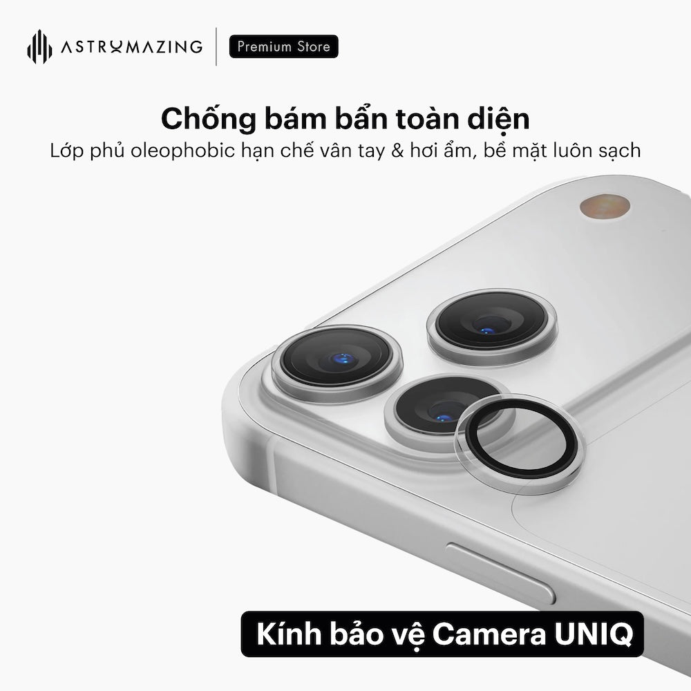 Kính cường lực bảo vệ camera UNIQ Optix CLEARSHIELD iPhone 17