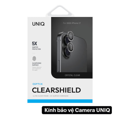 Kính cường lực bảo vệ camera UNIQ Optix CLEARSHIELD iPhone 17