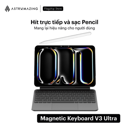 Bao da bàn phím iPad Magic Keyboard V3 Ultra kết nối Smart Connector
