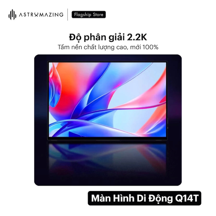 Màn Hình Di Động Cảm Ứng Q14T AstroMazinq x WEICHENSI Siêu Mỏng 14inch 2k2