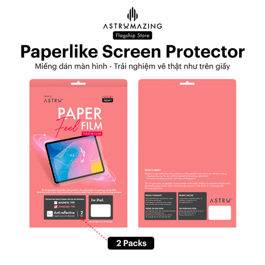 Miếng dán màn hình iPad AstroMazing PaperLike Hồng