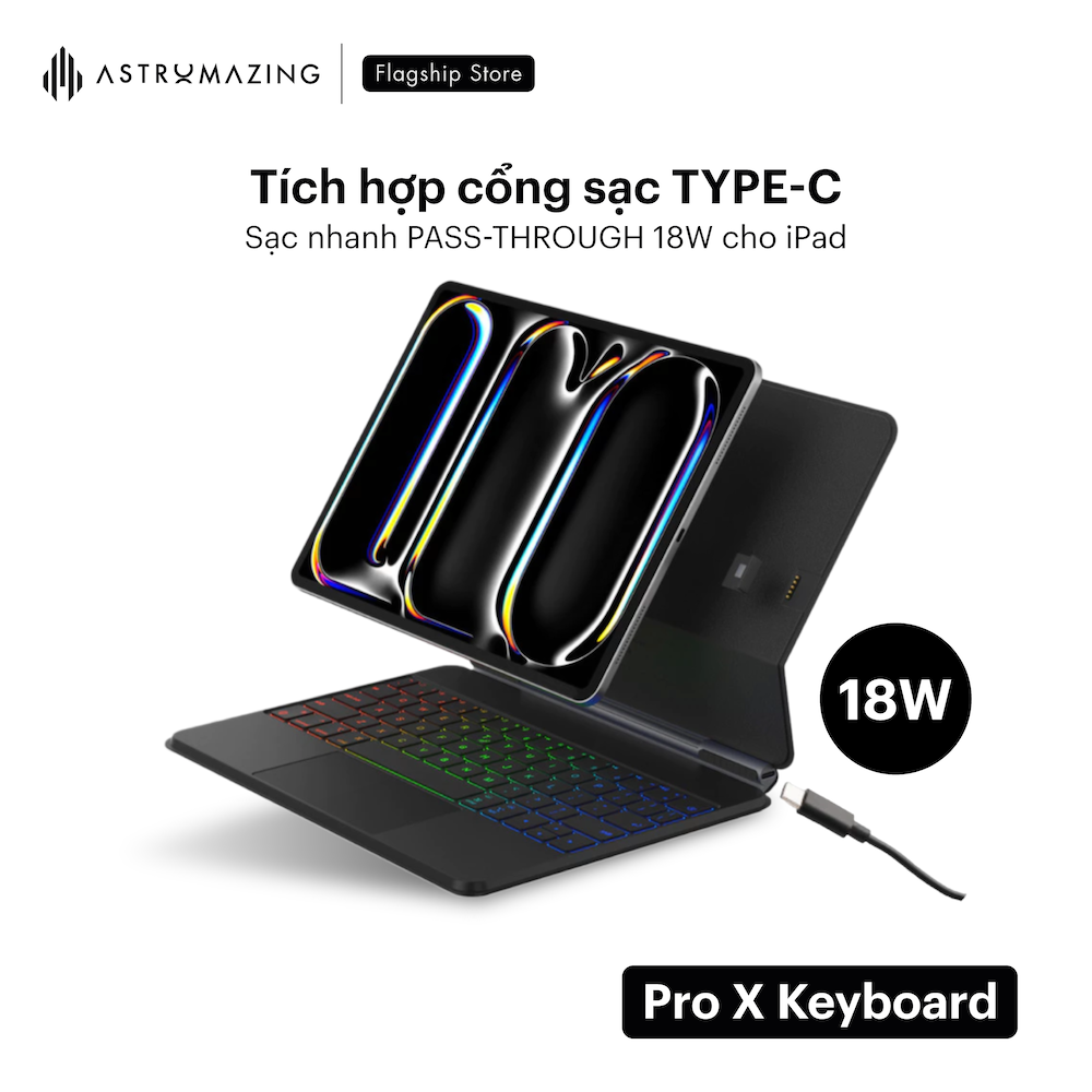 Ốp lưng bàn phím iPad Magnetic Keyboard V2 Ultra (Pro X)