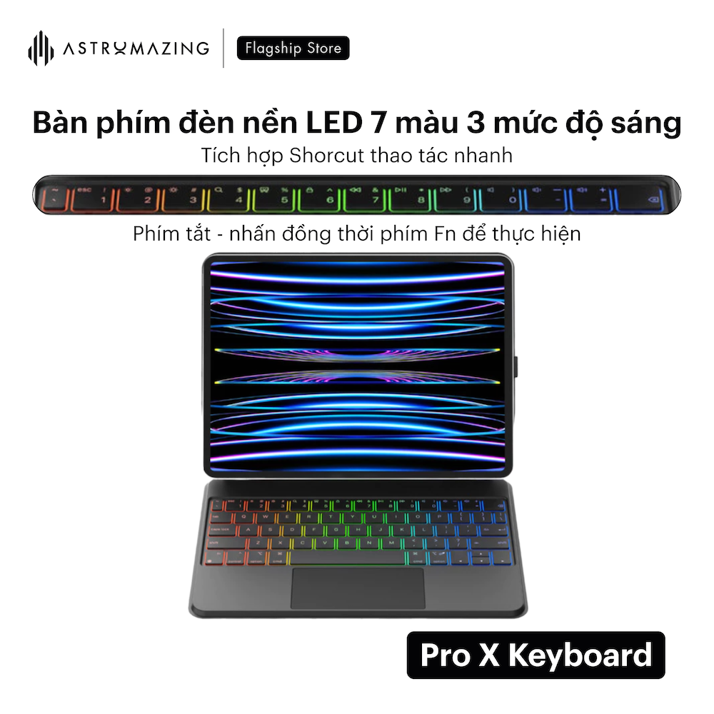 Ốp lưng bàn phím iPad Magnetic Keyboard V2 Ultra (Pro X)