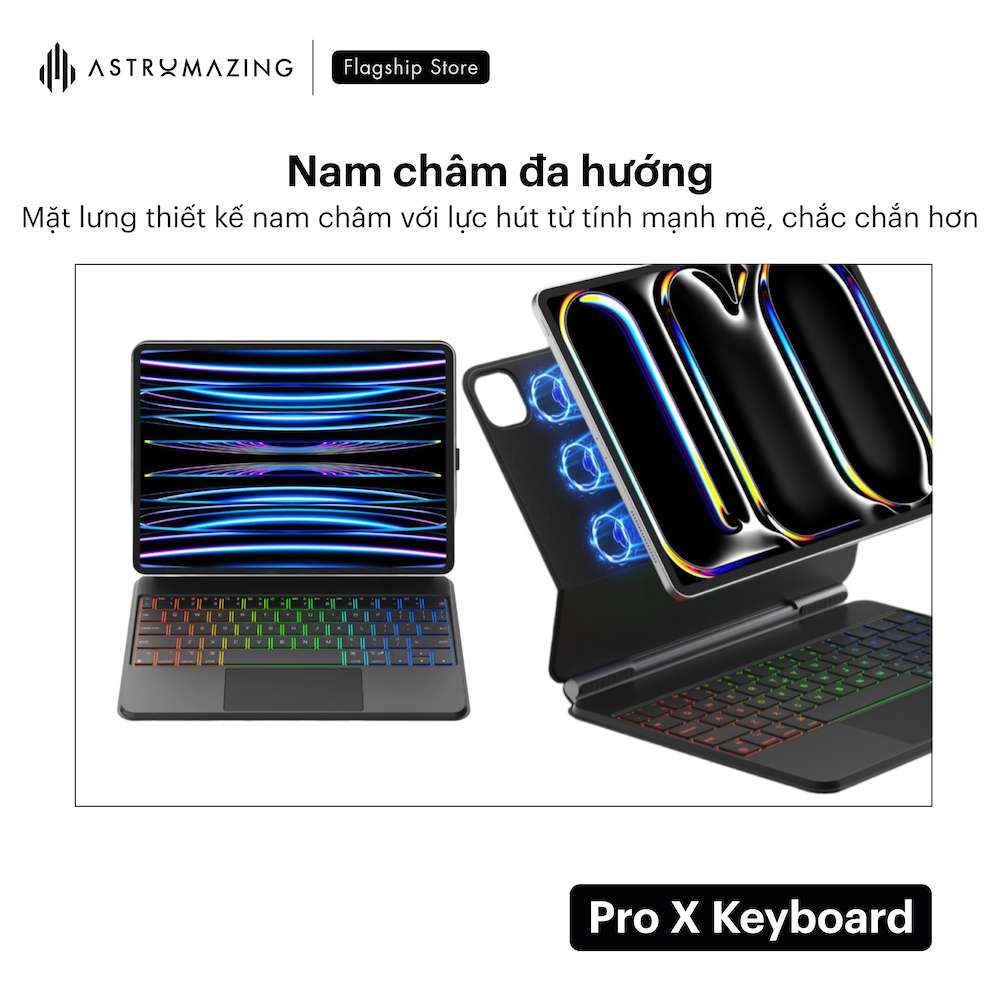 Ốp lưng bàn phím iPad Magnetic Keyboard V2 Ultra (Pro X)