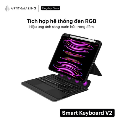 Ốp lưng bàn phím iPad Smart Keyboard V2 tháo rời bàn phím