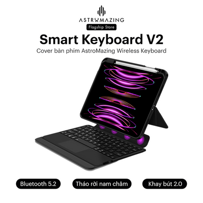 Ốp lưng bàn phím iPad Smart Keyboard V2 tháo rời bàn phím