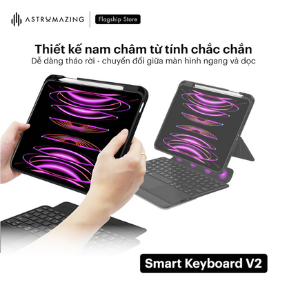 Ốp lưng bàn phím iPad Smart Keyboard V2 tháo rời bàn phím