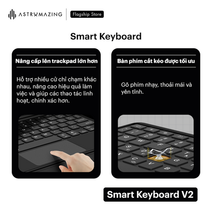 Ốp lưng bàn phím iPad Smart Keyboard V2 tháo rời bàn phím