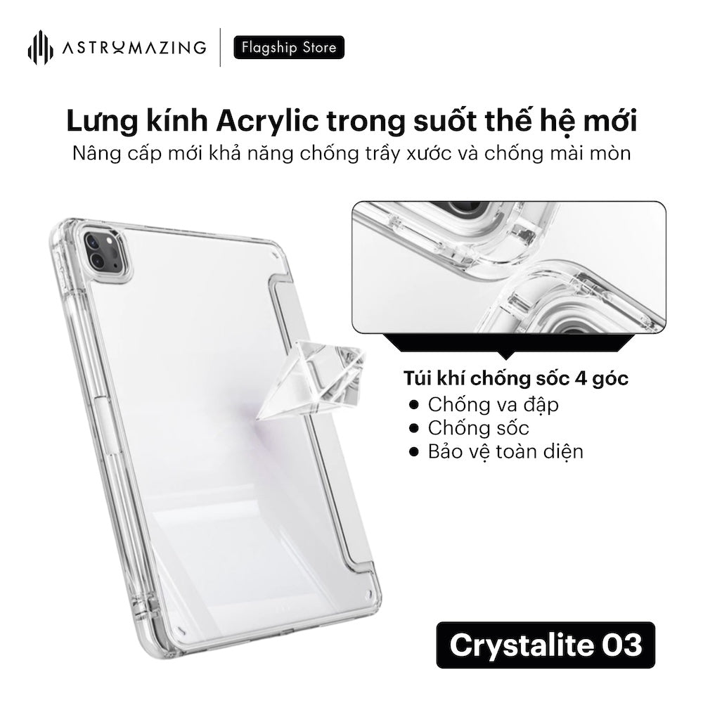Ốp lưng iPad AstroMazing Crystalite 03 Origami chống sốc