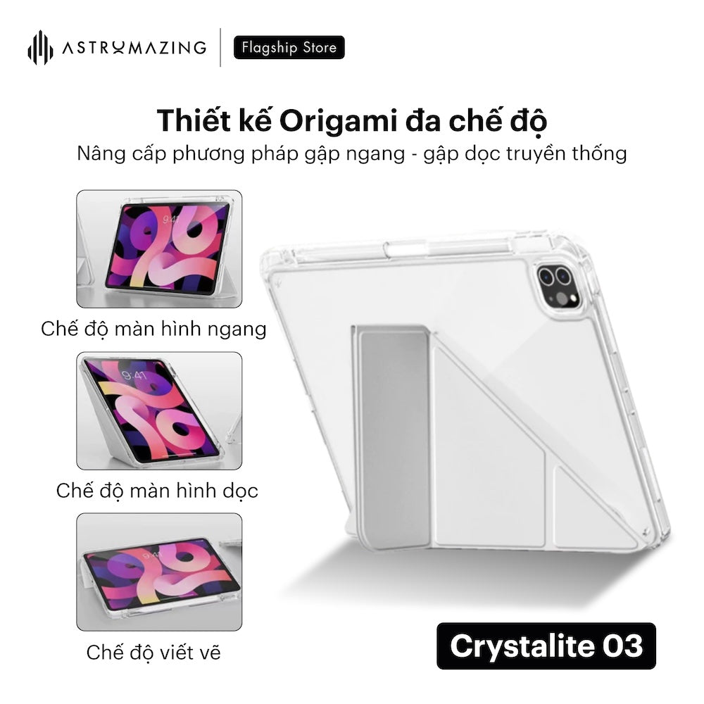 Ốp lưng iPad AstroMazing Crystalite 03 Origami chống sốc