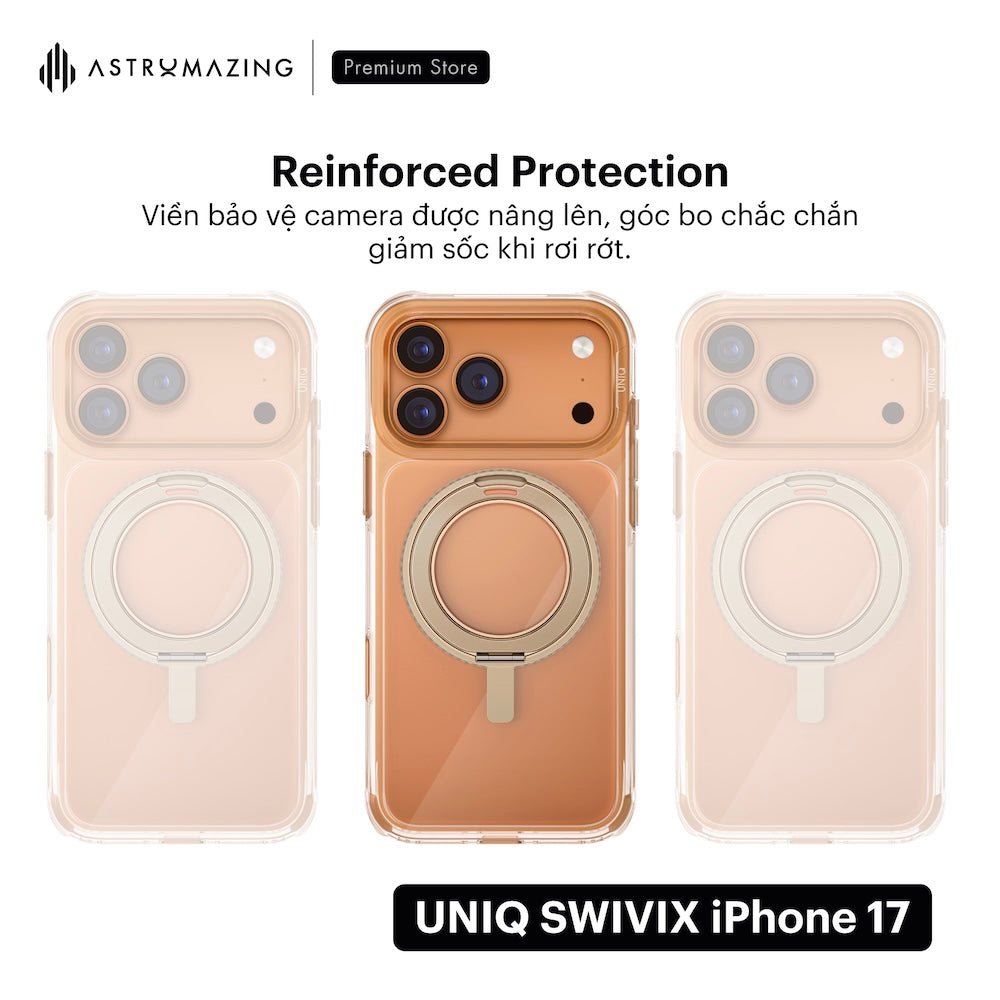 Ốp Lưng UNIQ Swivix Rotating Kickstand Xoay 360 iPhone 17