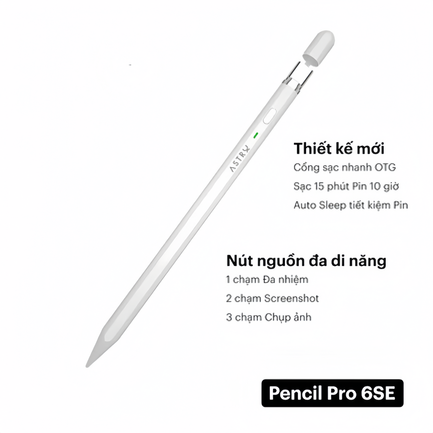 [Updated 2026] Bút cảm ứng iPad Pencil Pro cho Air 4/5/6/7, Mini 6/7, Gen 10/11